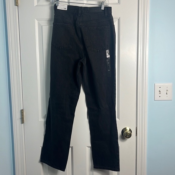 NWT PacSun Dark Grey Distressed High Waisted Dad Jeans Size 28 - Picture 4 of 13